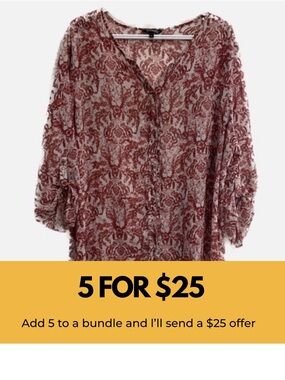 George sheer, button front tunic / coverup.
